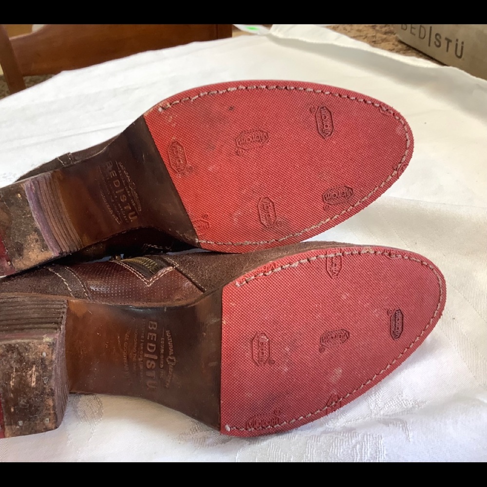 NEW Bed Stu Carla Chunk Heel Booties, Size 7 - Picture 7 of 13